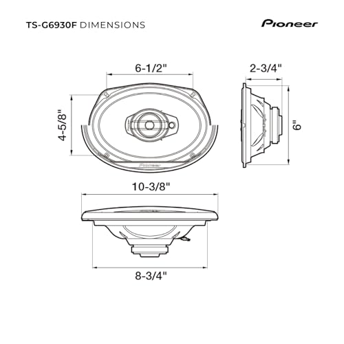 Pioneer TSG6930F Ts-G6930F 3-Way Coaxial Car Audio Speaker thumb #5