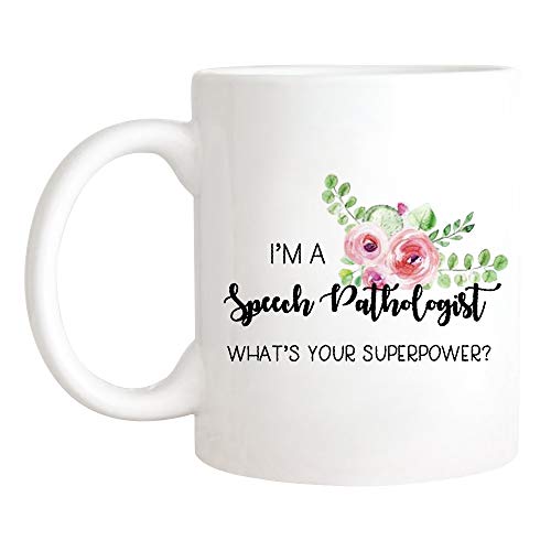 CrossLove - Speech Pathologist Mug, SLP Mug, Speech Language Pathologist, Speech Therapy, 11oz Ceramic Coffee Mug
