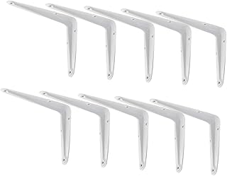Angoily 10pcs 6 Tripod Stand Right Angle Bracket Triangle Bracket Shelf Support Corner Brace Triangle Iron