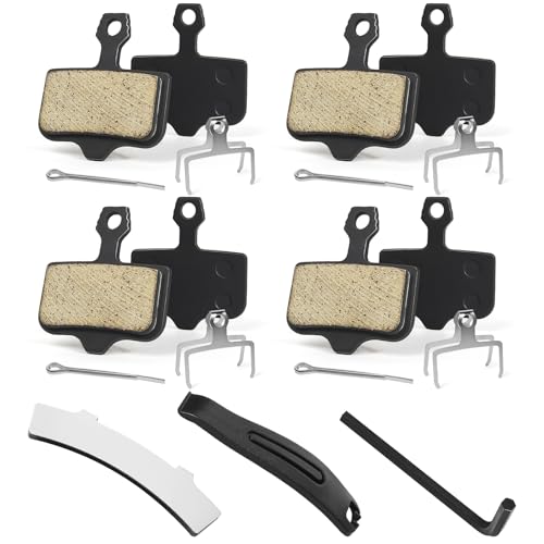 4 Pairs Bike Brake Pads, MTB Disc Brake Pads with