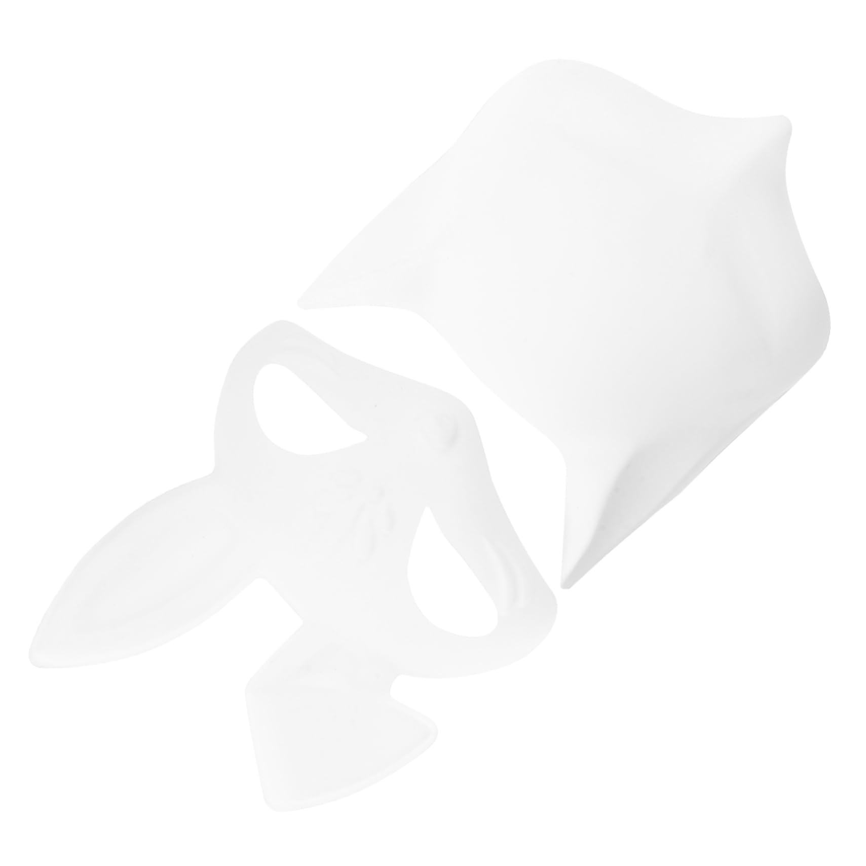 YARNOW 16 Maschere Bianche da Dipingere per Halloween Maschere Vuote Diy Volpe e Coniglio PVC Non Dipinte per e Cosplay