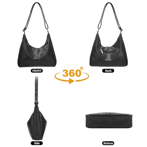Bolso Hobo Tote para Mujer de Cuero Vegano Plegable miniatura 6