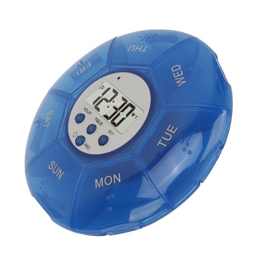 Spyminnpoo SPYMINNPOOVXFWI5HNKZ-12 Pill Case With Alarm, Setting Up Voice Reminders For Medication Times Pill Dispenser Medicine Reminder Alarm thumb #5