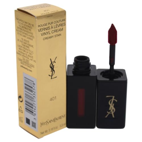 Yves Saint Laurent Pur Couture Vernis À Lèvres Pintalabios Tono 401 Rouge Vinyle - 6 ml