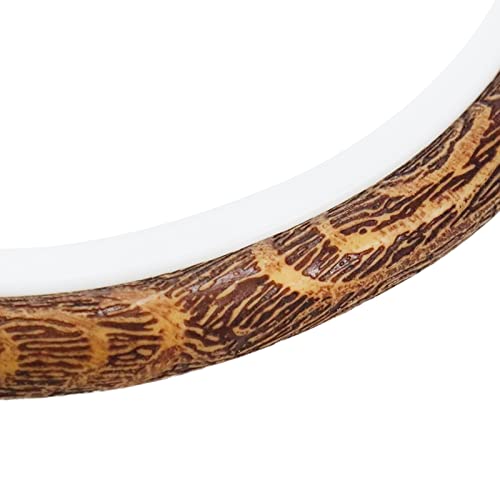Image of Semetall 4pcs Oval Embroidery Hoops 2.95 inchx3.74 inch Inch | Imitation Wood Embroidery Display Frame Mini Cross Stitch Hoop for Fabric Embroidery and Christmas Decoration