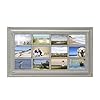 MELANNCO Window Collage Frame for wall Wall Decor Farmhouse Picture Frame Displays 4×6 photos 17×29 Inch 12 Opening Distressed Gray