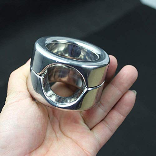 男性のためのステンレス製のコックリング睾丸リング金属ボールストレッチャコックロック睾丸重量睾丸ストレッチャコックリングエロ大人のおもちゃ - 画像6