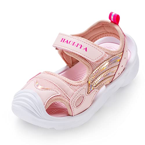 HAOLIRA Sandalen Mädchen Geschlossene Sommer Outdoor Sports Trekking Kinder sandalen Atmungsaktiv Cover