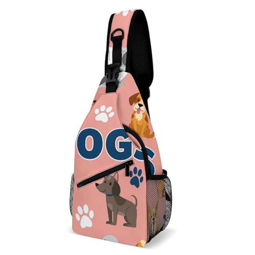 Sac bandoulière pour voyager avec style grâce aux motifs de chiens