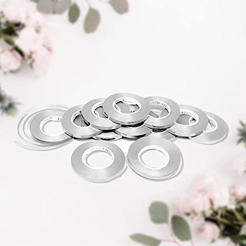 Image of AMFIN Silver Ribbon Roll - Pack of 12, Curling Balloon Ribbon for Decoration