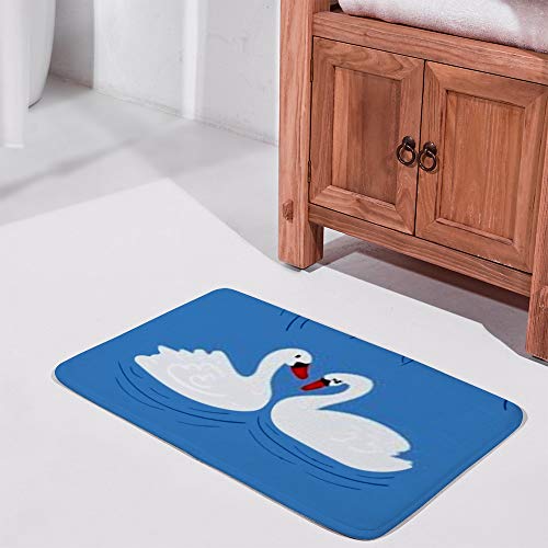 Tapis de bain lavable en machine SwanShower microfibre - 3