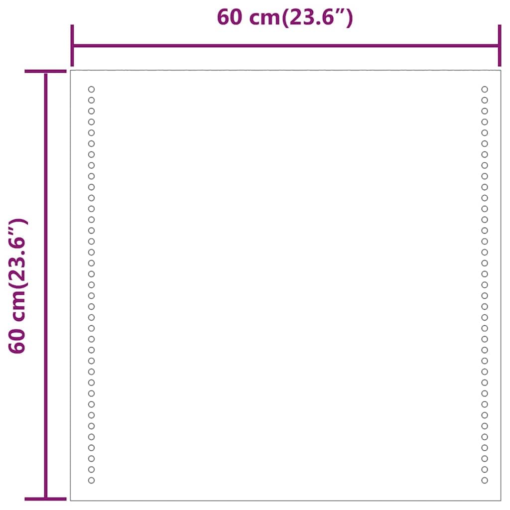 Miroir de Salle de Bain à LED 60x60 cm en Verre IP65 avec éclairage USB, Installation Facile, idéal pour Maquillage, Rasage, décoration Salle Bain et reflet précis