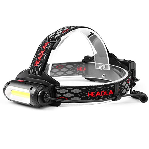 Jayol ヘッドライト 充電式 LED ヘッドランプ 超高輝度 5000ルーメン 360度回転 COB搭載 電量表示 8-10時間連続点灯 8種モード 防水 軽量 ヘルメットライト 防災 登山 夜釣り 作業 キャンプ 散歩