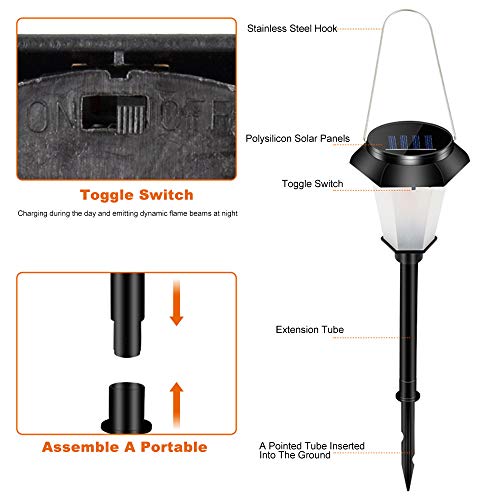 pedkit 4 pcs Seguro de Economia de Energia Solar Paisagem Lâmpada Villa Garden Park Simulado Dinâmic