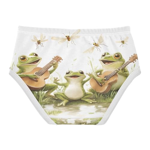 Three Guitar Frogs Dragonfly Toddler Girls's Underwear 2T 202b90082