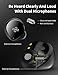 Wireless Earbuds, Boltune Bluetooth V5.2 with 4 Mics Super Lightweight Bluetooth Earbuds, CVC 8.0 Stereo Sound Deep Bass, IPX8 Waterproof in-Ear Headphones Single/Twin Mode for iPhone/Android