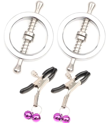 Stainless Steel Fake Nipple Piercing Fake Nipple Rings Non-Piercing Jewelry Body Jewelry Clips for Women