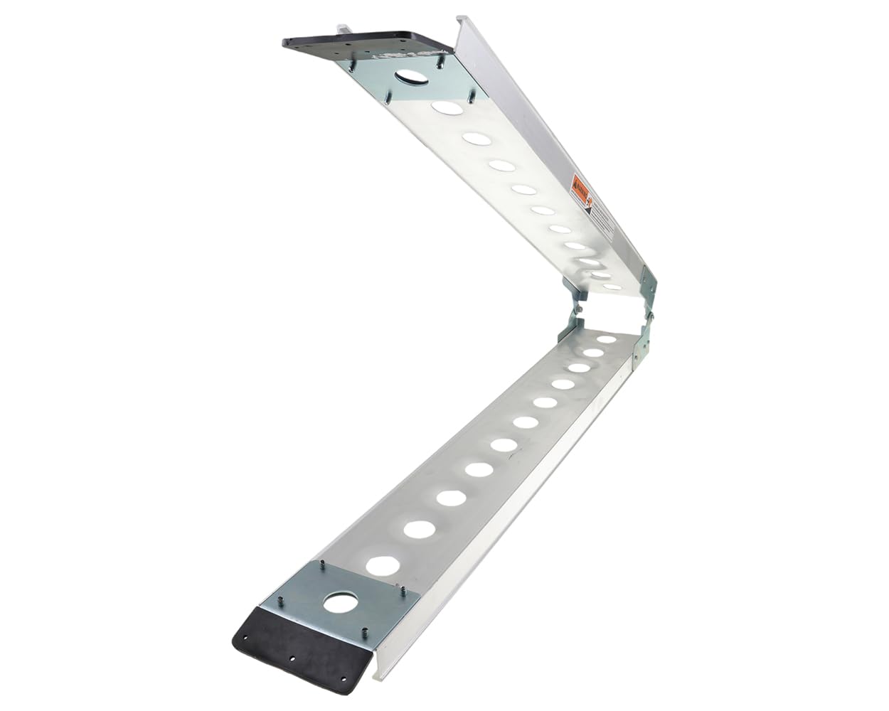 Auffahrrampe klappbar Alu 222cm bis 180kg, kompatibel mit Motorrad, Roller | Rutschfeste Laderampe mit Grip; Breite 16,5cm, gefaltet 117x16,5x10cm; kompatibel mit Moped, Mokick, ATV/Quad; Gewicht 7kg