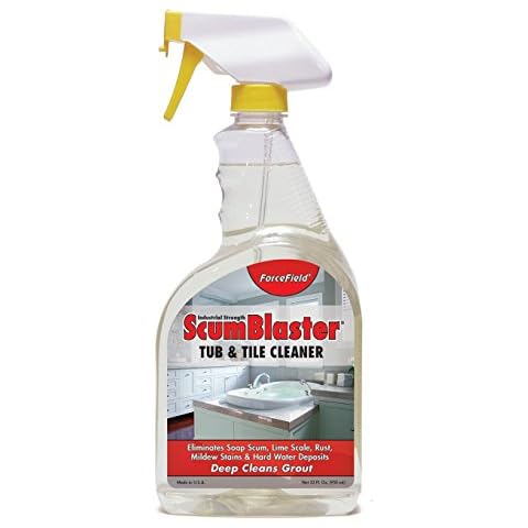 ForceField® ScumBlaster Tub & Tile Cleaner, Deep Cleans Grout. Removes Soap Scum, Stains & Grime - 32oz Cover