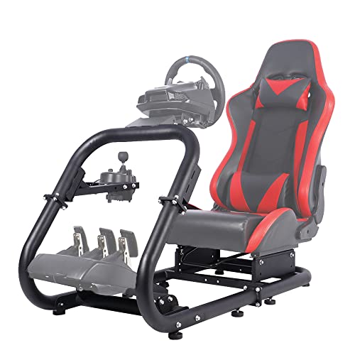 Dardoo Racing Wheel Stand with Shifter Lever Fits for Logitech G25 G27 G29 G920&G923 Thrustmaster T80 T150 T300RS T500RS TX Fanatec PC PS4 Xbox Gaming Simulator Cockpit Without Wheels and Pedals Dardoo Racing Wheel Stand with Shifter Lever Fits for Logitech G25 G27 G29 G920&G923 Thrustmaster T80 T150 T300RS T500RS TX Fanatec PC PS4 Xbox Gaming Simulator Cockpit Without Wheels and Pedals