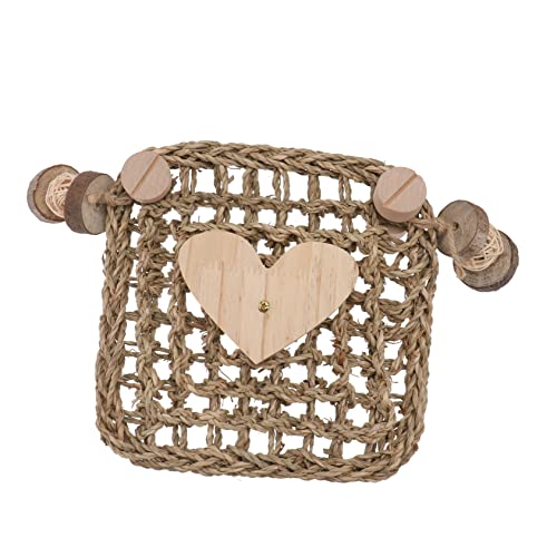 HANABASS シーうさぎ モルモット ハムスター用環境に優しい天然草マット ケージ内保護パッド 滑らかな縁で爪や口を守る 噛むおもちゃ 歯の健康促進 退屈防止ペット用品