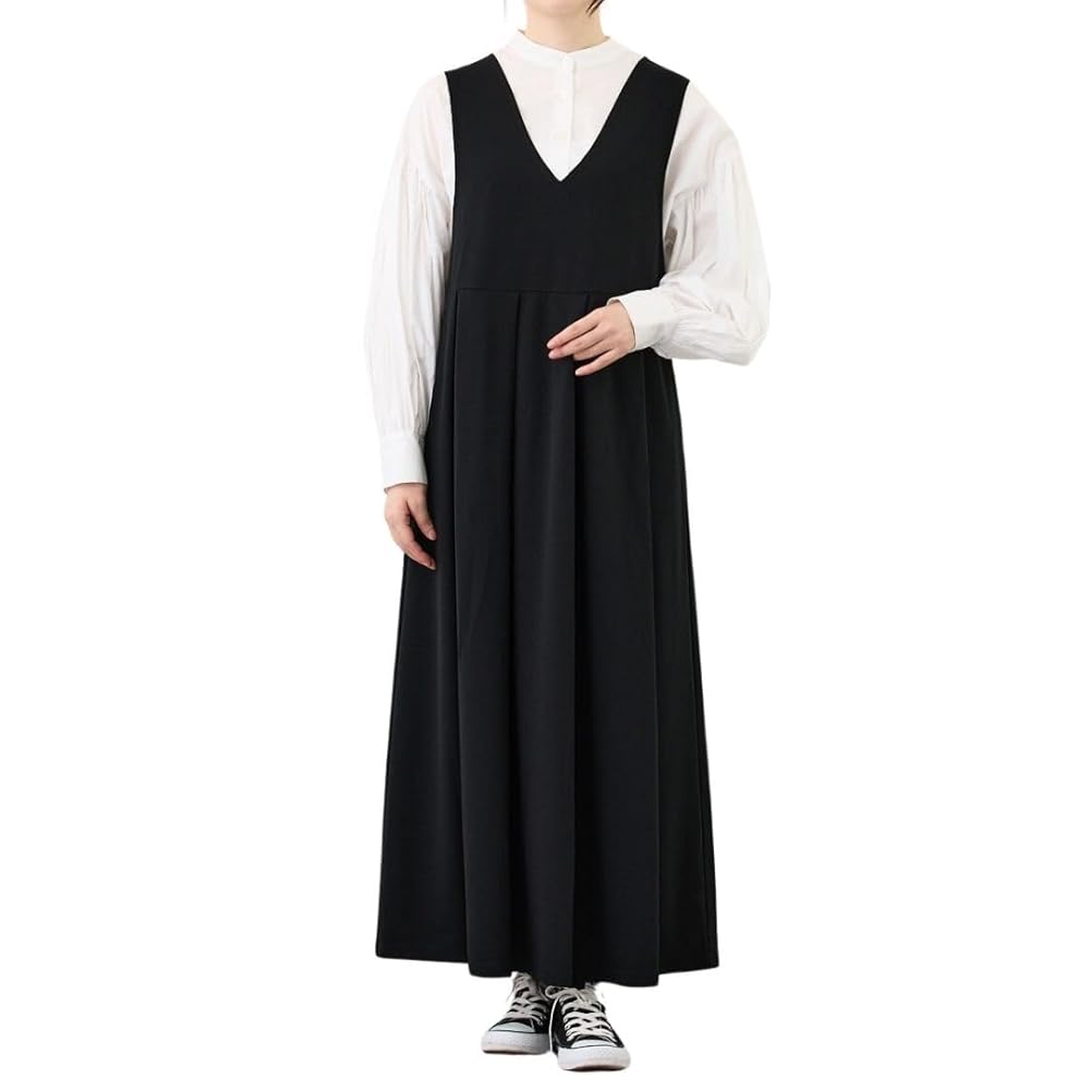 【ADORE】美品！ジャンスカ　ノースリーブ　ワンピース　ブラック　ツイード osharewalker ジャンパースカート レディース ワンピース 秋冬