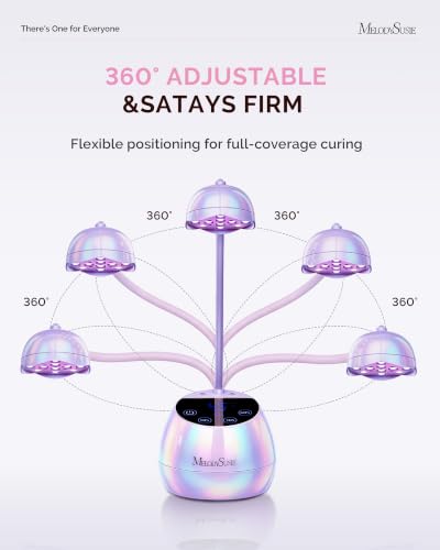 Image of MelodySusie Gooseneck Cordless UV Nail Lamp P-ArtM2 Light for Nail Tips