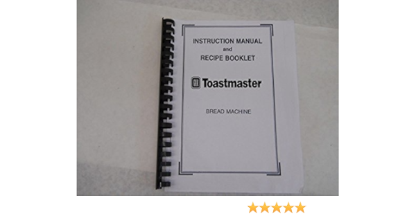 toastmaster bread machine tbr15 recipes