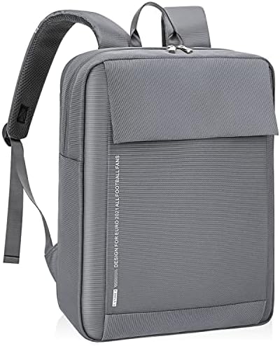 LANDICI Travel Laptop Backpack,Slim Business Work Commuter Back Pack for Men Women,Waterproof College Computer Bag with Laptop Compartment Fits 14 15 15.6 Inch Notebook,Grey
