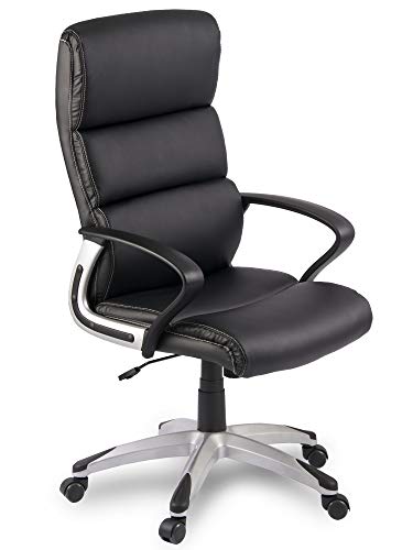 Fauteuil de bureau jakEG-228 noir au design epure et robuste - 6