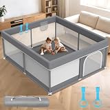 Deeteck 79×71 Play Yard with Pull Up Rings