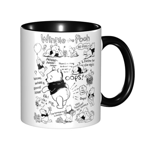 くまのプーさん マグカップ 330ml ティーカップ コーヒーカップ カップ セラミック Mug Cup 軽量 直接ドリップ おしゃれ かわいい 電子レンジ対応 グッズ オフィス 家用 プレゼント