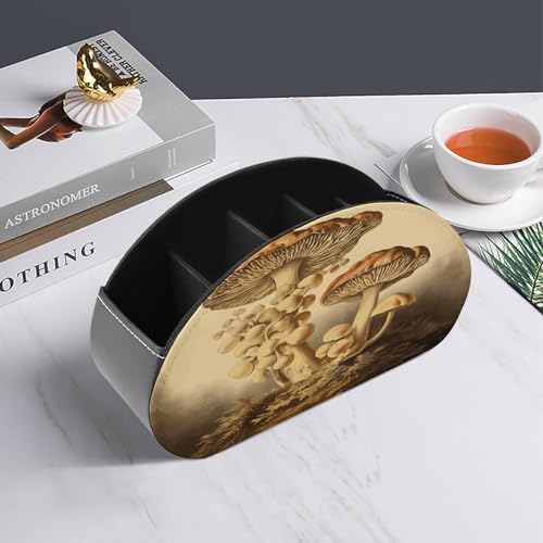 Support télécommande en cuir motif champignons : une idée cadeau utile - 7