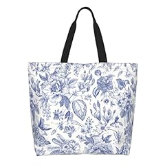 Flower Blue White Leaves