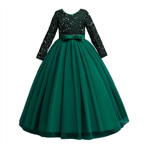 Long Sleeve Ba𝐥l Gown Girls Toddler Baby Girls Birthday Tulle Princess Dress Party Tutu Dresses