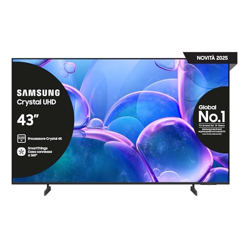 Samsung Crystal UHD 4K Smart TV 43'' UE43U7000FUXZT, Crystal 4K Processor, HDR, Smart Experience, OTS Lite & Adaptive Sound, Metal...