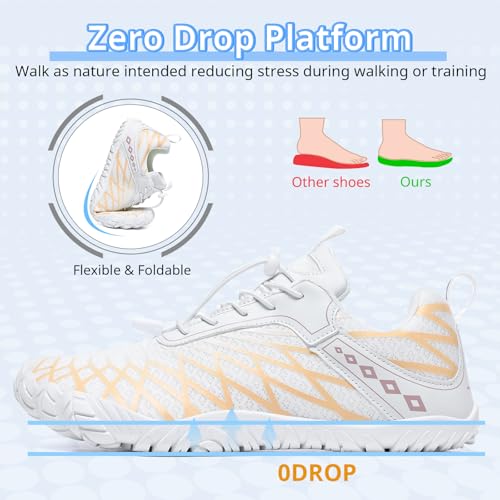 Hike Barefoot Shoes Zero Drop for Women Men Atheletic Cross-Trainer Footwear Quick Dry Aqua Swim Shoes for Outdoor Fishing Beach Pool Socks Swimming Yoga Surfing Exercise3