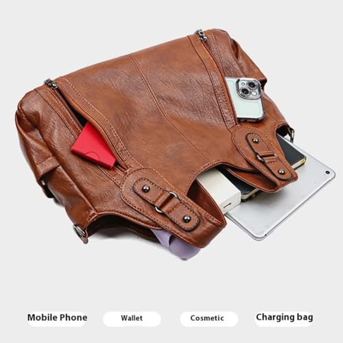 Sac noir et sac à main pour femme multipoche et modulable - 5