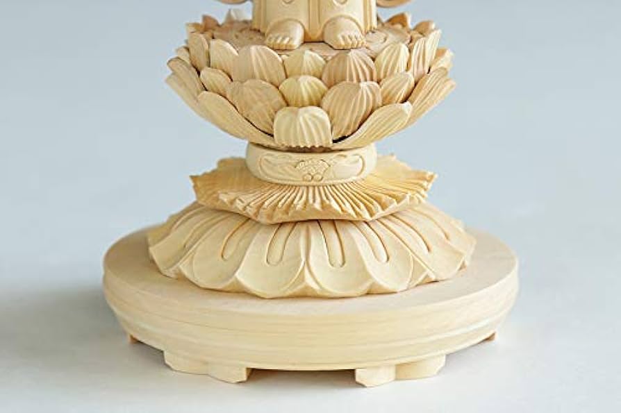 【修縁堂】真言宗 仏教法具 筋雕り型蓮華飯器 つがいです 修縁堂】真言宗 仏教法具 筋雕り型蓮華飯器 つがいです