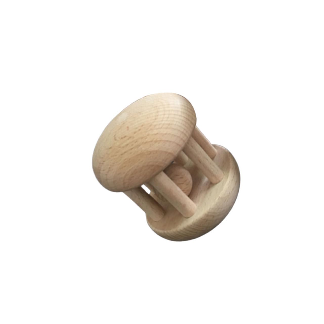 ERINGOGO Solid Color Wooden Hand Rattle for Boy Girl Design for Home Playtime Activities