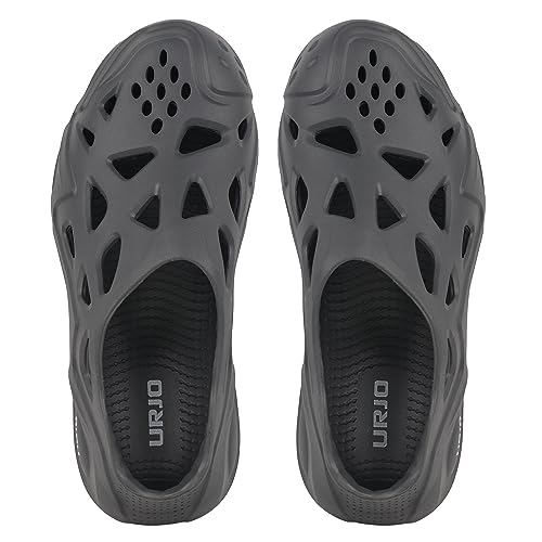 Image of URJO EZY Men's Clogs /Sandals with Adjustable Back Strap Ultra Soft & Flexibility Anti Skid Comfortable Waterproof Daily Mules Clogs /Sandals for Men