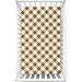 Brown Themed Fitted Mini Crib Sheets,Portable Mini Crib Sheets Ultra Soft Material-Great for Boy or Girl Room or Nursery, 24â€œ x38â€œ,Caramel White