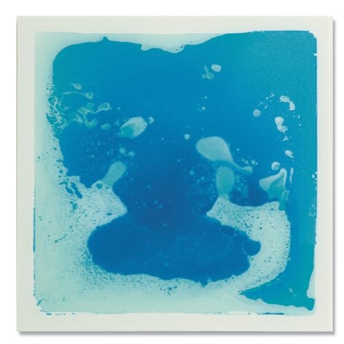 Tapis sensoriel liquide bleu pour stimuler l'éveil des petits