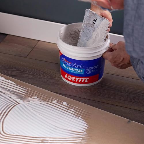 Image of Loctite Power Grab Express All Purpose Construction Adhesive, White, 1 gallon Tub, 4 Pack