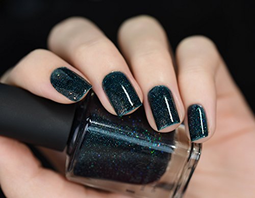Image of ILNP Mountain View - Forest Green Holographic Nail Polish