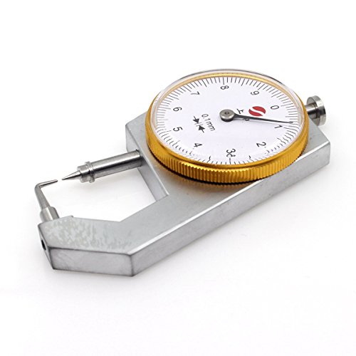Calibrador de espesores con cabeza en forma de pasador, rango 0-10 mm, resolución 0,1 mm, lectura métrica miniatura 4