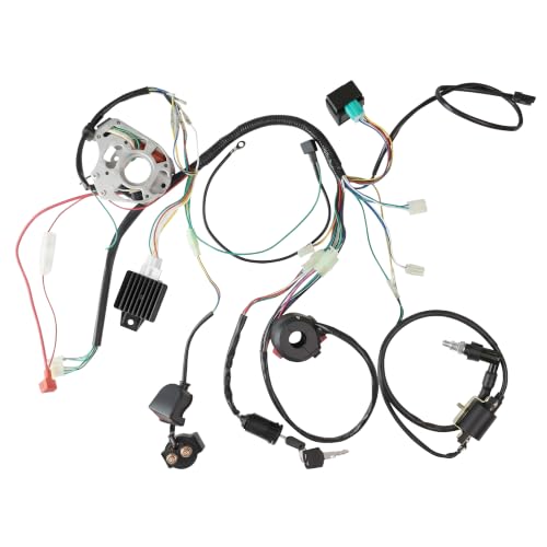 Image of PRO BAT Full Electrical Wiring Harness Assembly Kit for 110cc 125cc ATV | with Magneto Stator CDI Coil for Quad Bike 4 Wheeler Baja SunL Taotao JCL Buyang Coolster