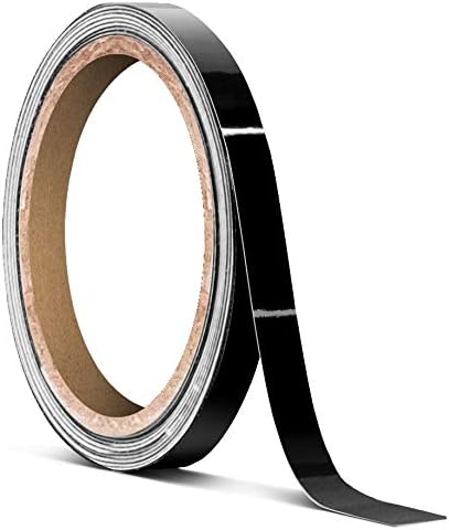 VViViD Black Gloss Air-Release Adhesive Vinyl Tape Roll (1/4 Inch x 20ft)
