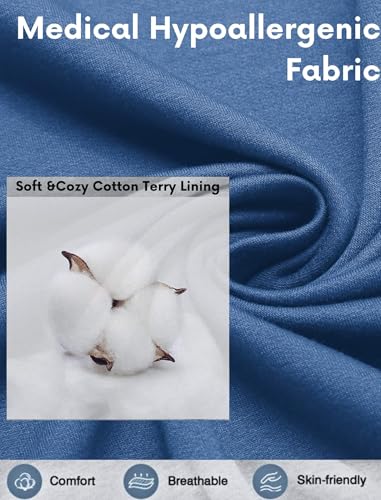 Deyeek Post Shoulder Surgery Recovery Shirts for Men Chemo Port Access Top Snap Full Tear Away Long Sleeve4