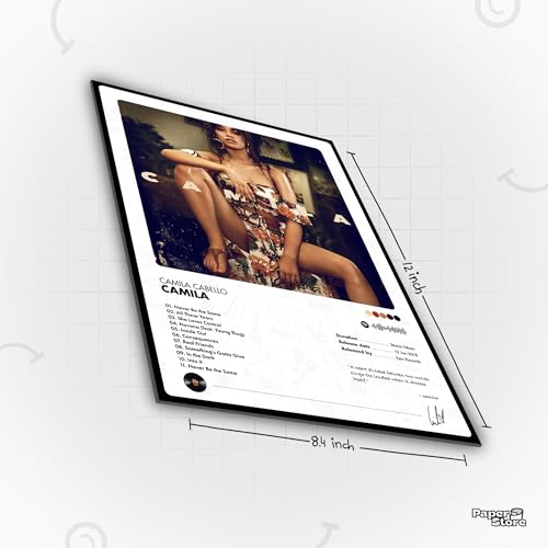 Image of Thepaper9store Pack of 8 - Camila Cabello Music Album Art Wall Posters (8.4 x 12 Inch) Adhesive Tape Included | Aesthetic Wall Decor for Bedroom, Living Room, Office